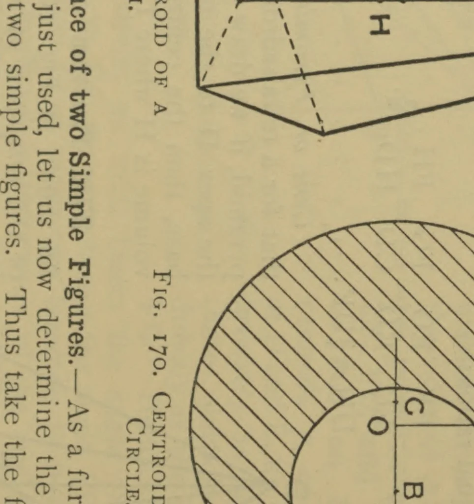 An illustration from Analytical mechanics, comprising the kinetics and statics of solids and fluids, 1911, leaf 383