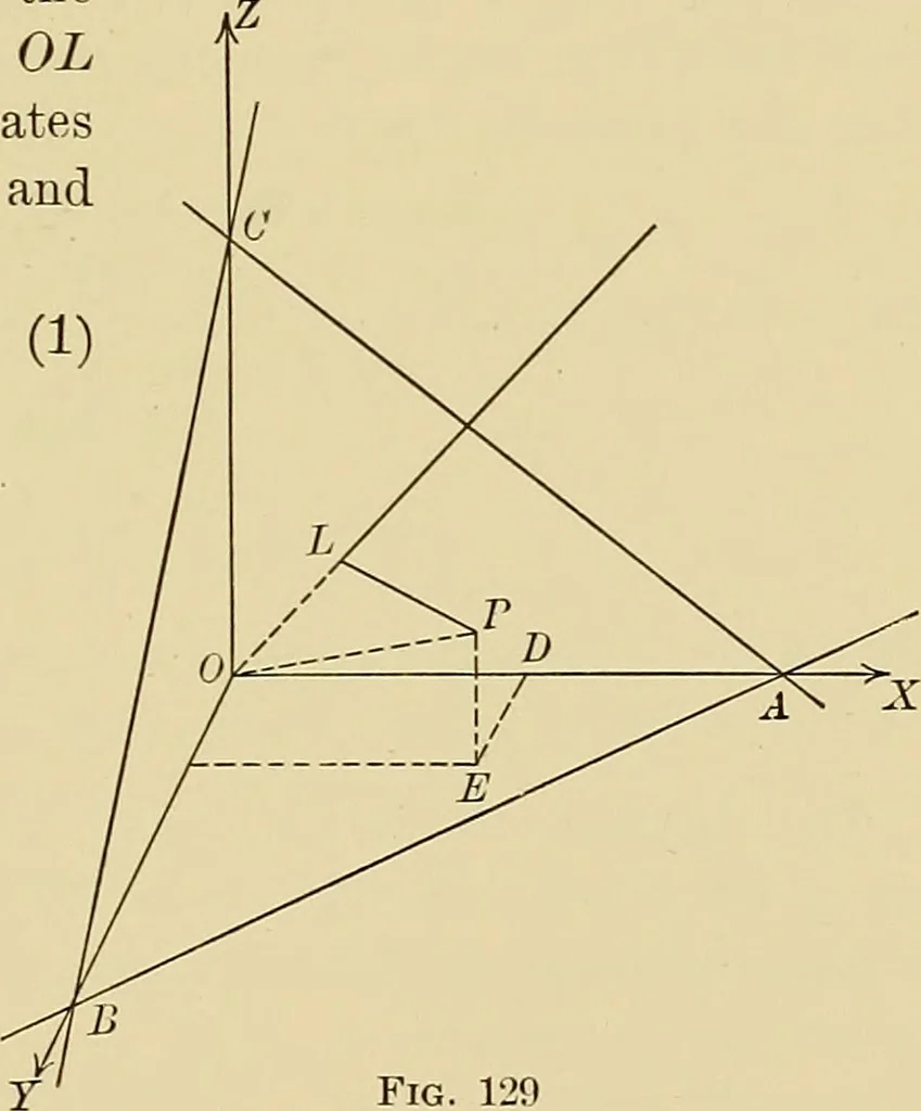 An illustration from Analytic geometry, 1914, leaf 230