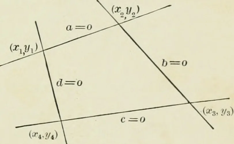 An illustration from Analytic geometry, for technical schools and colleges, 1897, leaf 156