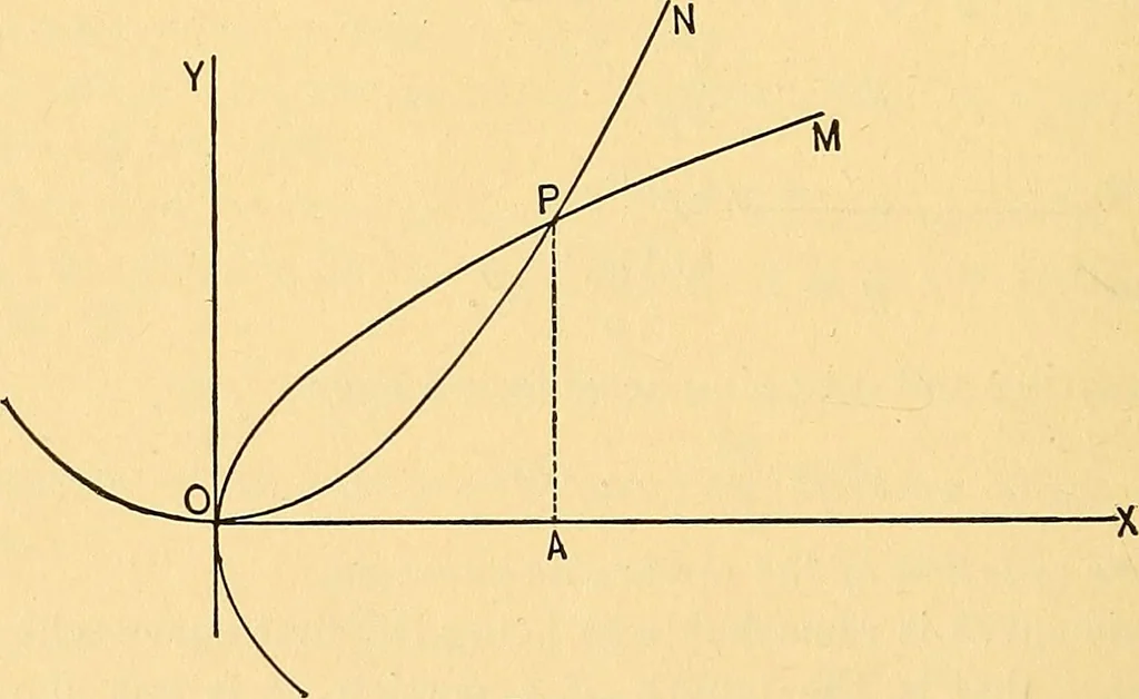 An illustration from Analytic geometry for colleges, universities, and technical schools, 1892, leaf 205