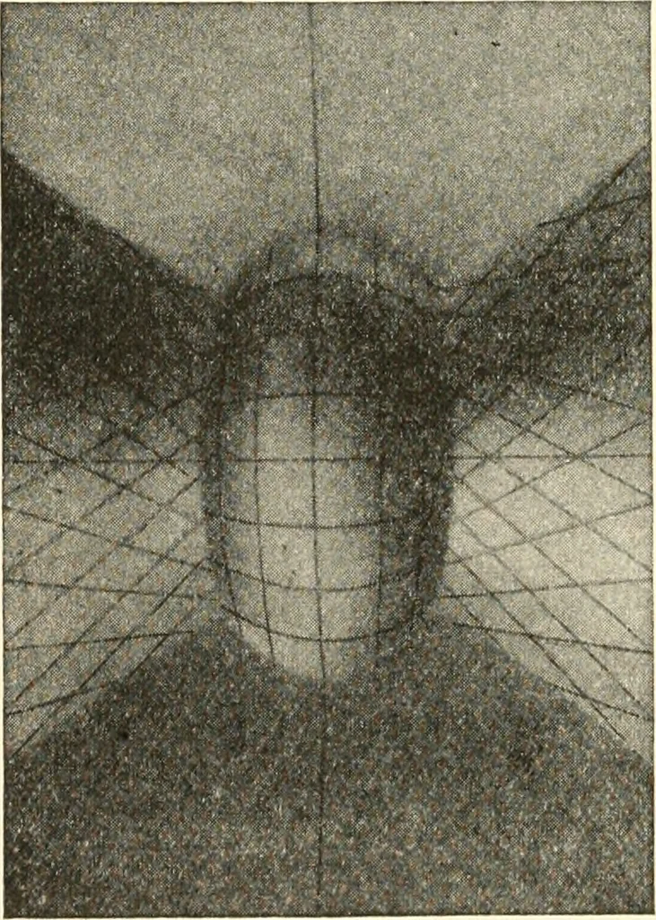 An illustration from Analytic geometry of space, 1914, leaf 121