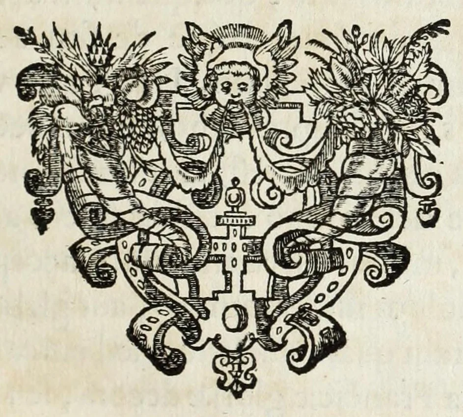 An illustration from Anastasis Childerici I. Francorum regis, siue, Thesaurus sepulchralis Tornaci Neruiorum effossus, & commentario illustratus, 1655, leaf 57