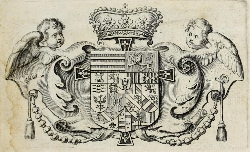 An illustration from Anastasis Childerici I. Francorum regis, siue, Thesaurus sepulchralis Tornaci Neruiorum effossus, & commentario illustratus, 1655, leaf 7