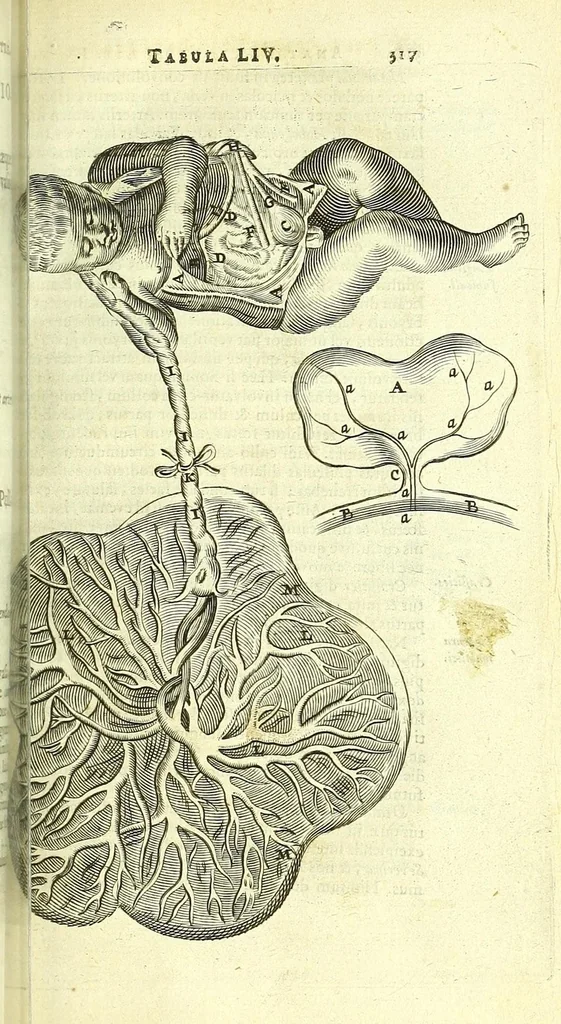 An illustration from Anatome, ex omnium veterum recentiorumque observationibus imprimis Institutionibus b. m. parentis Ca, 1686, leaf 357