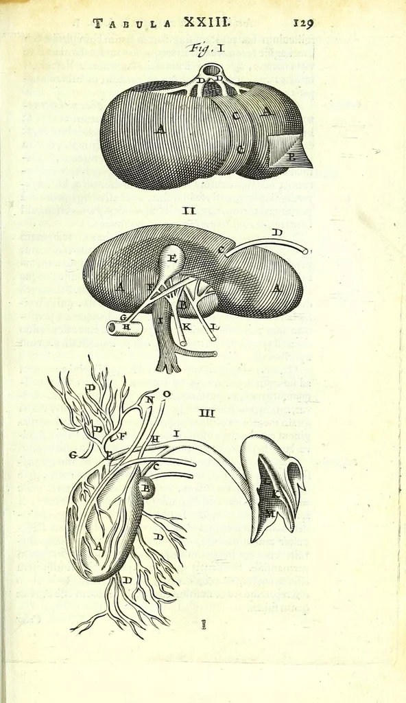 An illustration from Anatome ex omnium veterum recentiorumque observationibus imprimis Institutionibus b. m. parentis Cas, 1673, leaf 171