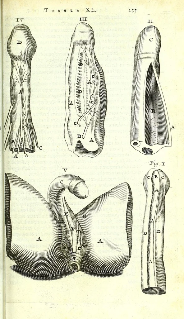An illustration from Anatome ex omnium veterum recentiorumque observationibus imprimis Institutionibus b. m. parentis Cas, 1673, leaf 281
