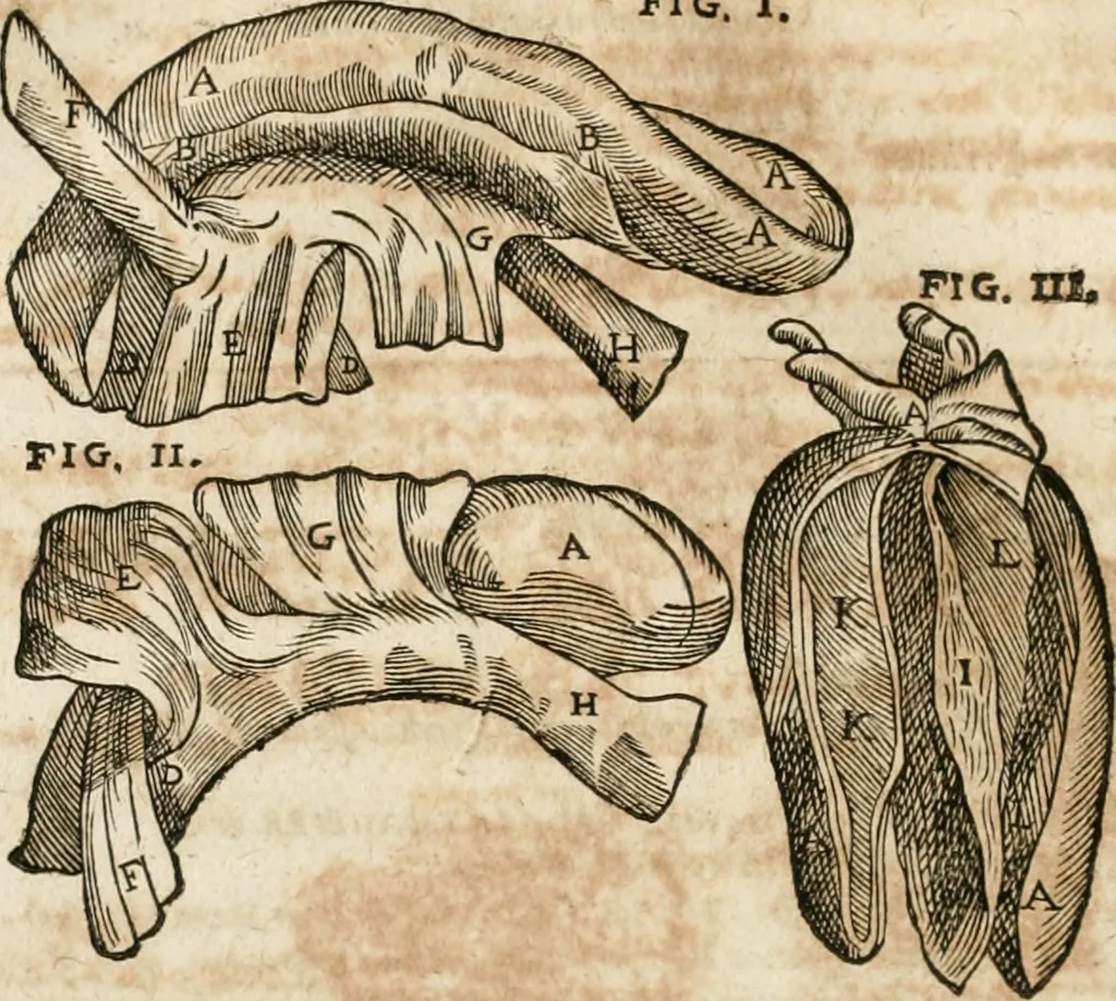 An illustration from Anatomiae amphitheatrvm effigie triplici, more et conditione varia, designatvm, 1623, leaf 155