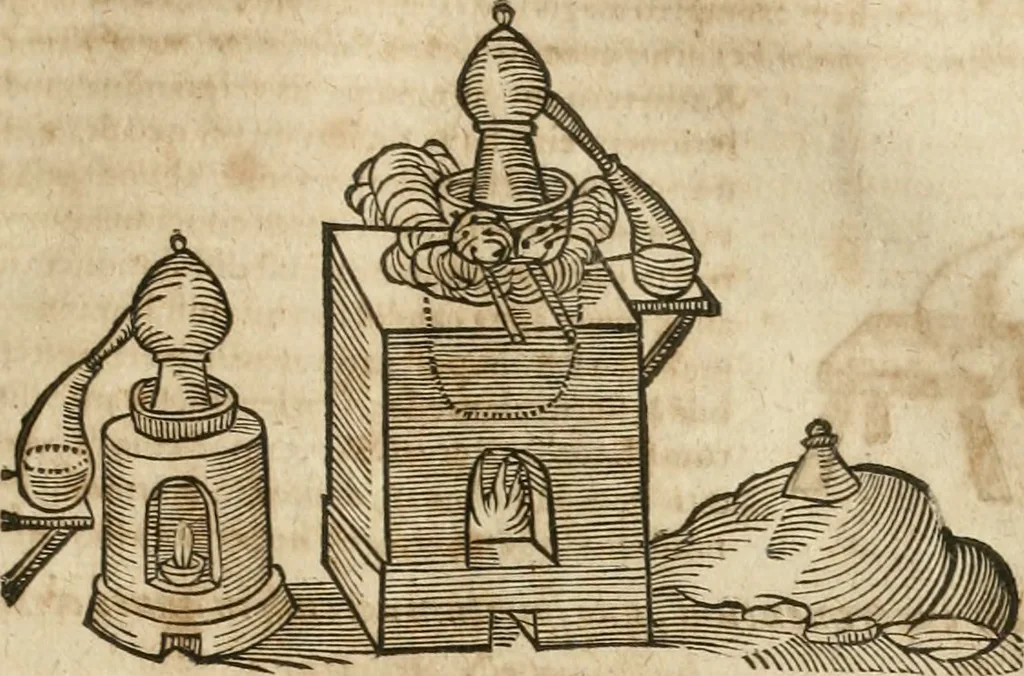 An illustration from Anatomiae amphitheatrvm effigie triplici, more et conditione varia, designatvm, 1623, leaf 34