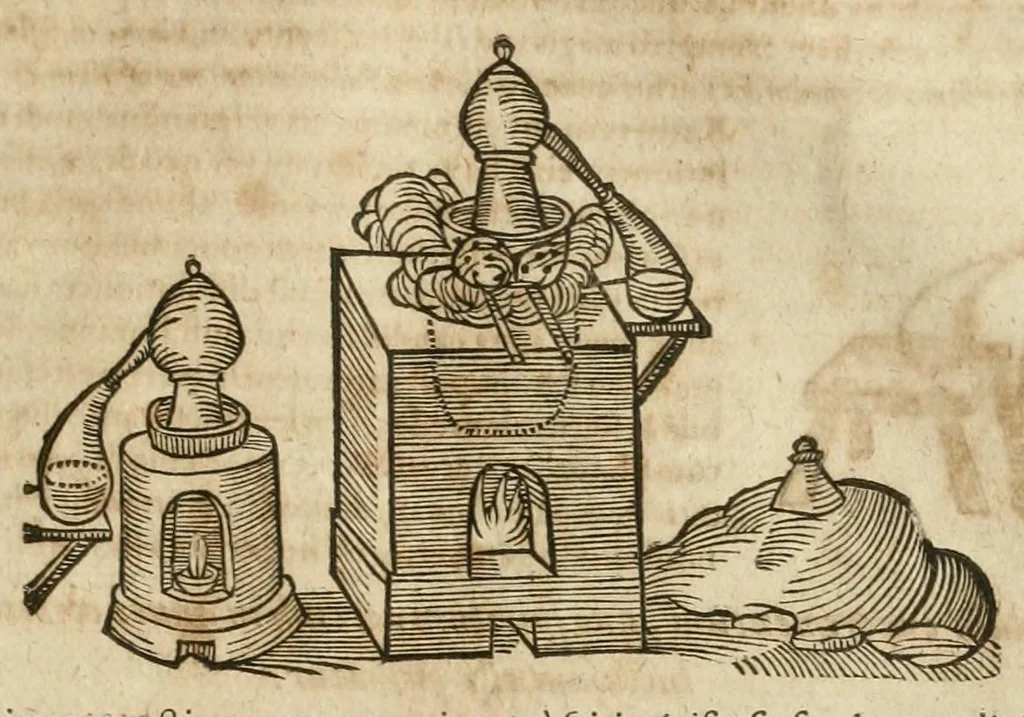 An illustration from Anatomiae amphitheatrvm effigie triplici, more et conditione varia, designatvm, 1623, leaf 35