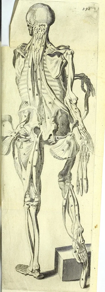 An illustration from Anatomia, ex Caspari Bartholini parentis Institutionibus,, 1651, leaf 419