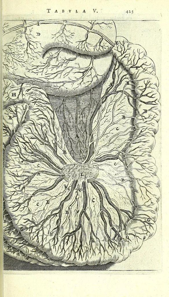 An illustration from Anatomia, ex Caspari Bartholini parentis Institutionibus,, 1651, leaf 451