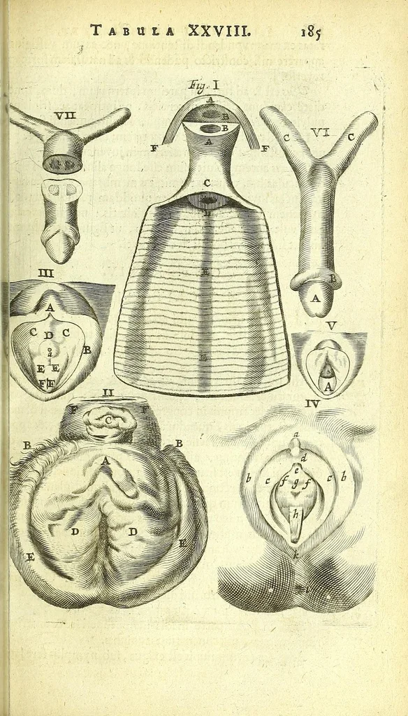 An illustration from Anatomia, ex Caspari Bartholini parentis Institutionibus :, 1666, leaf 209
