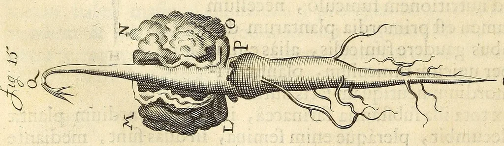 An illustration from Anatomia seu interiora rerum : cum animatarum tum inanimarum [sic], ope & nebeficio [sic] exquisitissimorum microscopiorum detecta, variisque experimentis demonstrata, una cum discursu & ulteriore dilucidatione epistolis quibusdam ad celeberrimum quod ser[enissi]mi Magnae Brittanniae Regis auspicio Londini floret, Philosophorum Collegium datis comprehensa, 1687, leaf 484