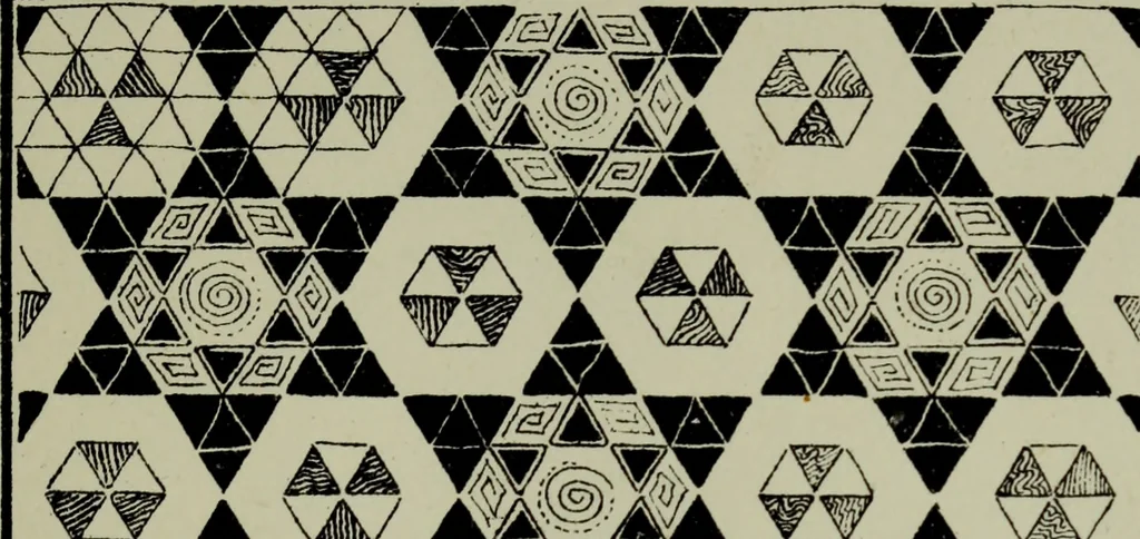 An illustration from The anatomy of pattern, 1894, leaf 38