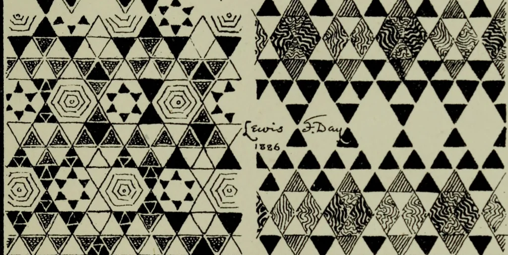 An illustration from The anatomy of pattern, 1894, leaf 38