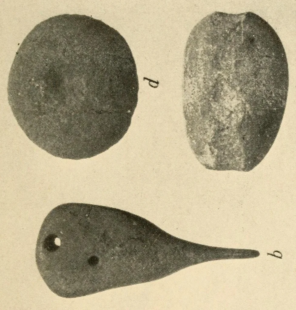An illustration from An ancient Algonkian fishing vilage at Cayuga, New York, 1919, leaf 29