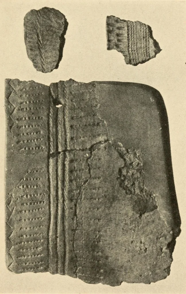 An illustration from An ancient Algonkian fishing vilage at Cayuga, New York, 1919, leaf 37