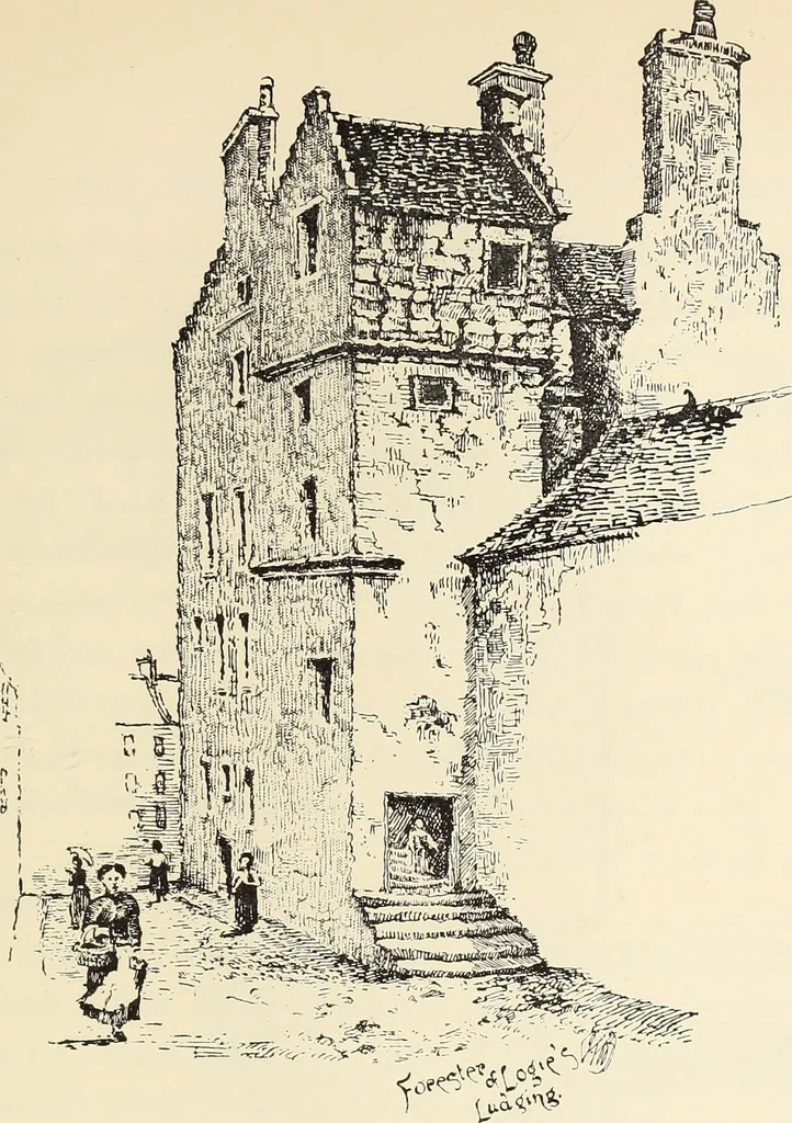 An illustration from Ancient castles and mansions of Stirling nobility / described and illustrated by J.S. Fleming, 1902, leaf 162