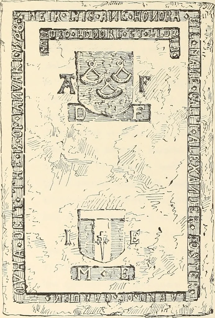 An illustration from Ancient castles and mansions of Stirling nobility / described and illustrated by J.S. Fleming, 1902, leaf 175