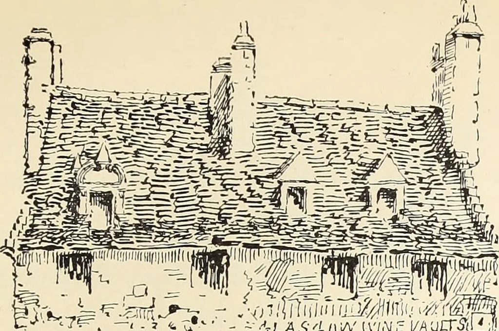 An illustration from Ancient castles and mansions of Stirling nobility / described and illustrated by J.S. Fleming, 1902, leaf 182