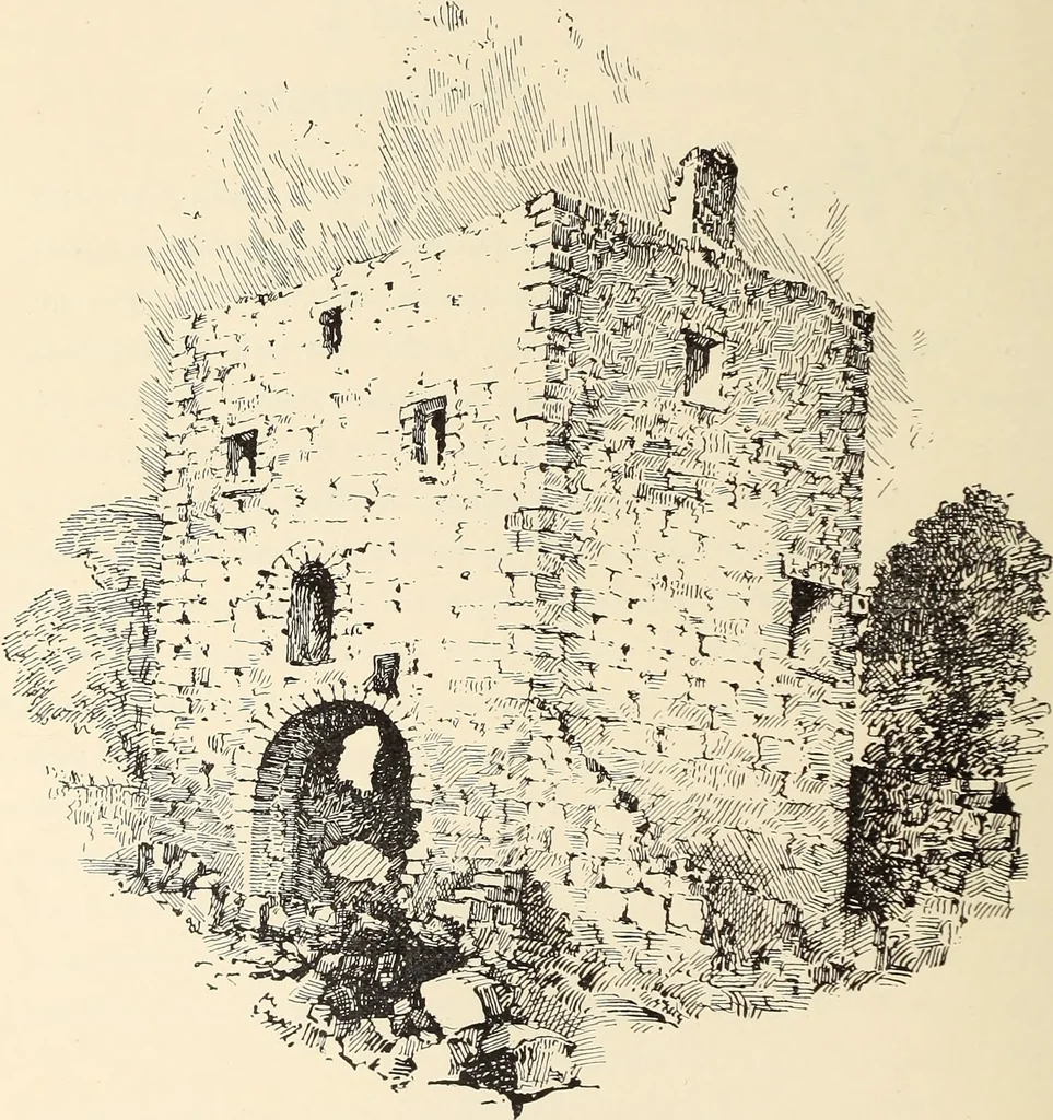 An illustration from Ancient castles and mansions of Stirling nobility / described and illustrated by J.S. Fleming, 1902, leaf 195