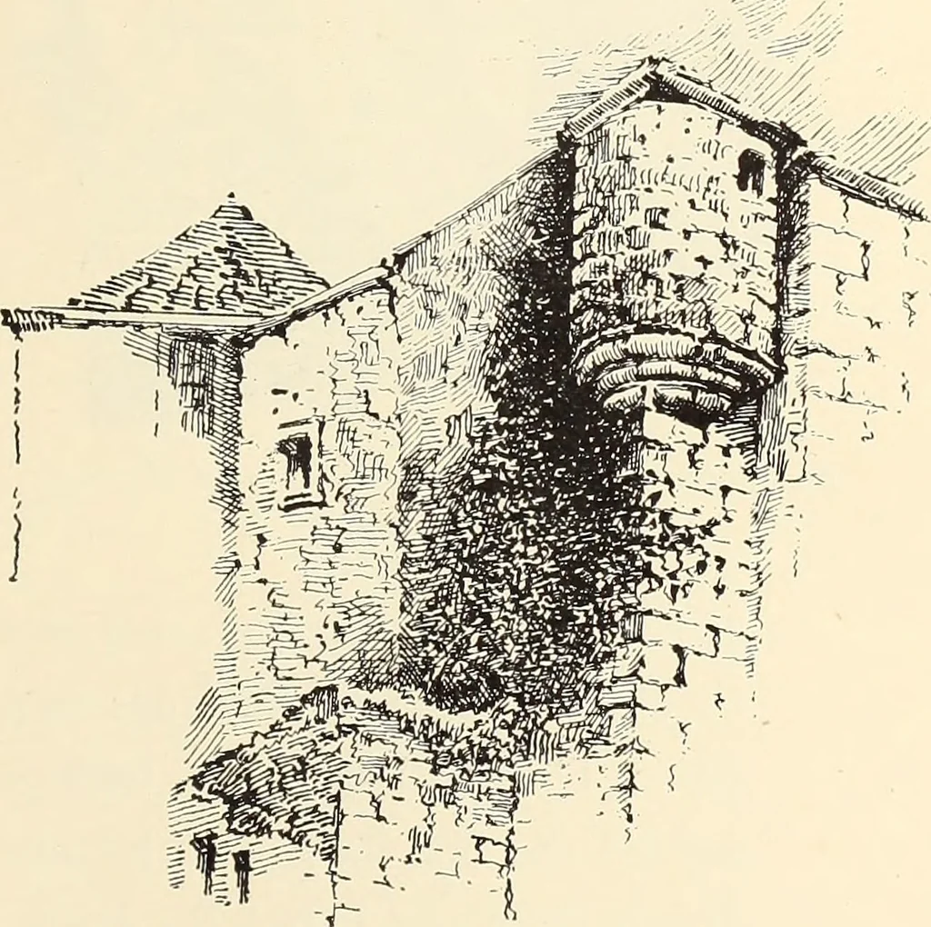 An illustration from Ancient castles and mansions of Stirling nobility / described and illustrated by J.S. Fleming, 1902, leaf 198