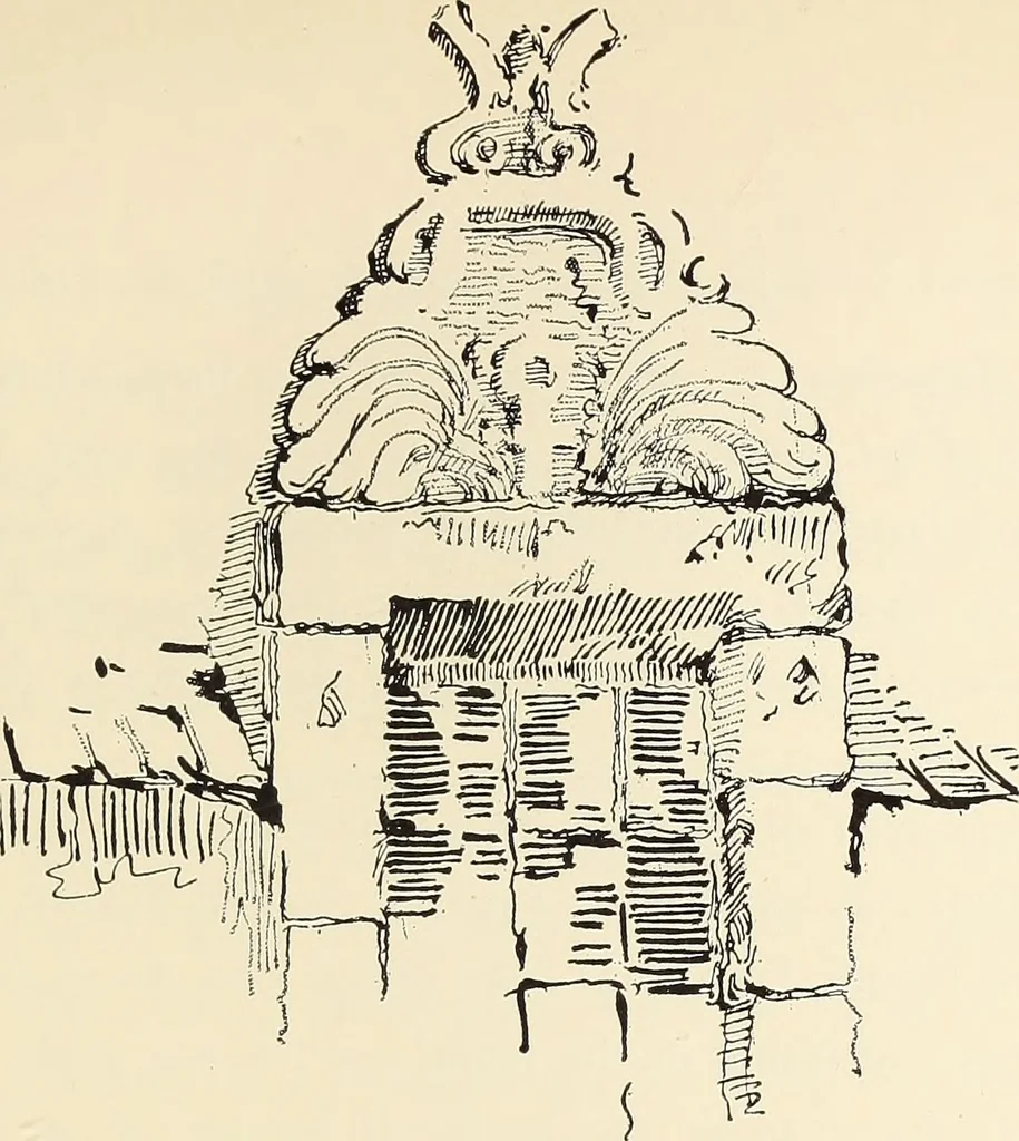 An illustration from Ancient castles and mansions of Stirling nobility / described and illustrated by J.S. Fleming, 1902, leaf 210