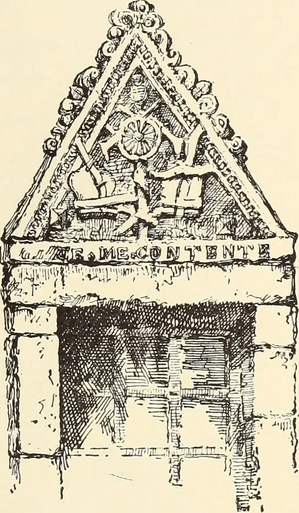 An illustration from Ancient castles and mansions of Stirling nobility / described and illustrated by J.S. Fleming, 1902, leaf 216