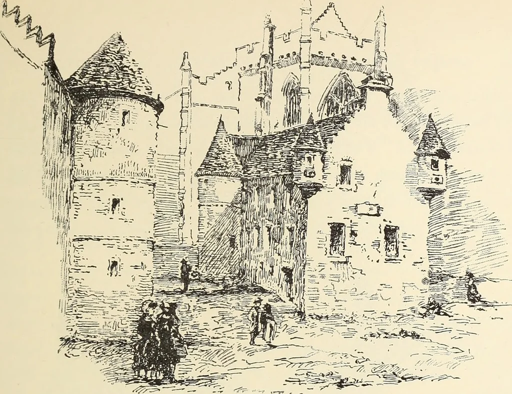 An illustration from Ancient castles and mansions of Stirling nobility / described and illustrated by J.S. Fleming, 1902, leaf 218