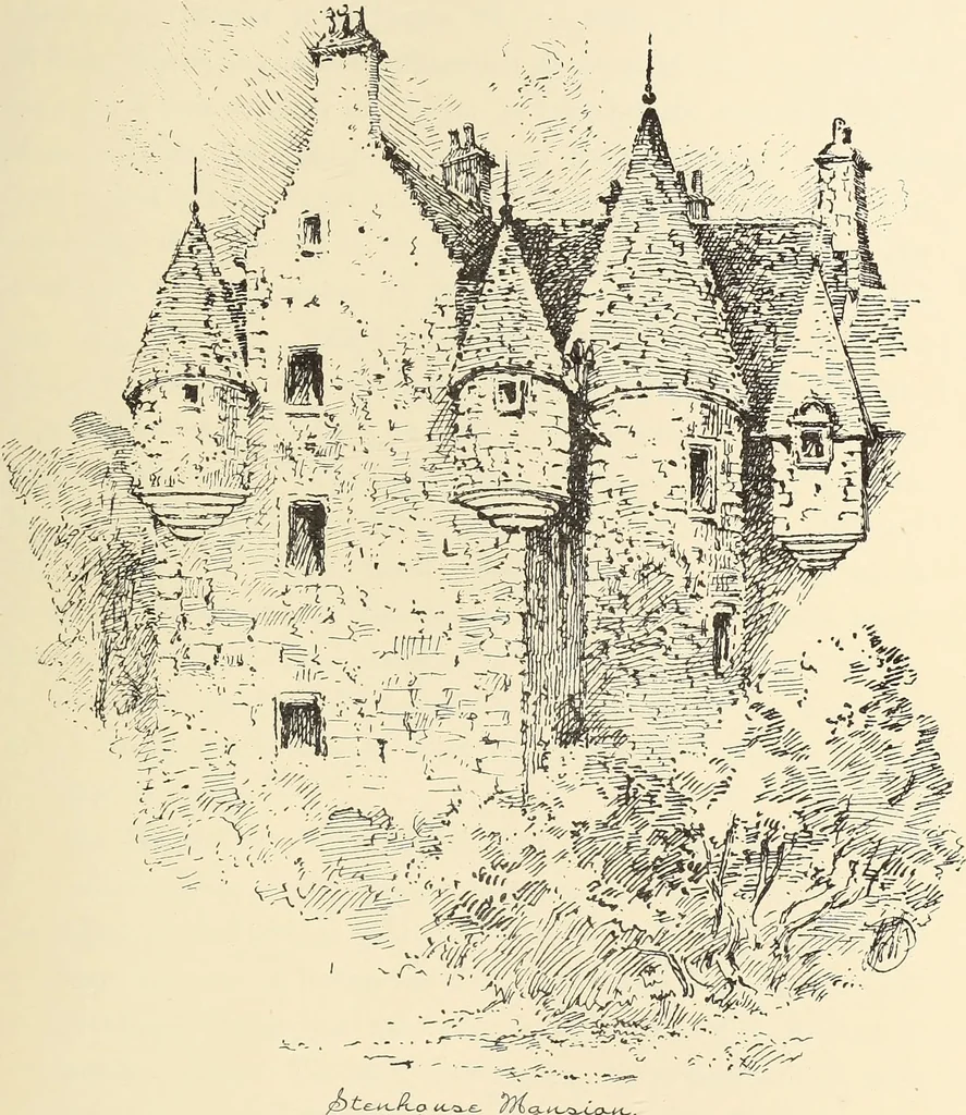An illustration from Ancient castles and mansions of Stirling nobility / described and illustrated by J.S. Fleming, 1902, leaf 240