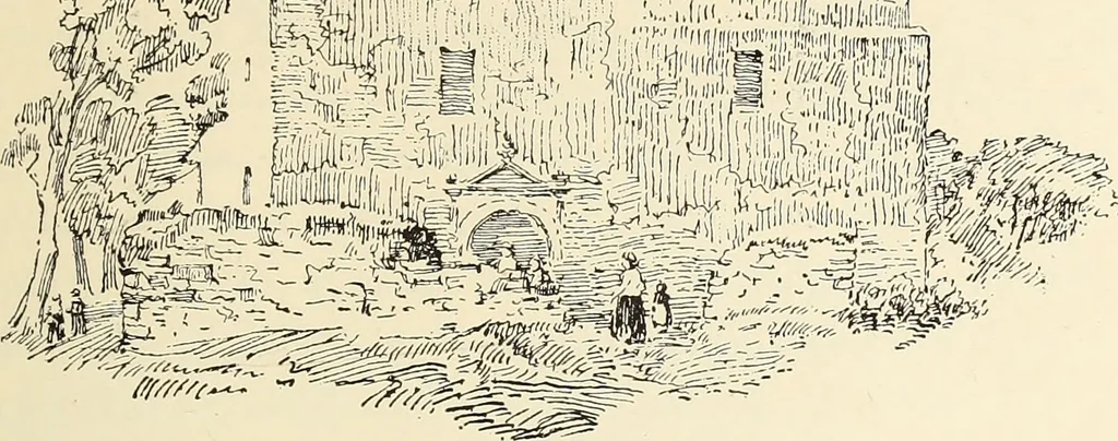An illustration from Ancient castles and mansions of Stirling nobility / described and illustrated by J.S. Fleming, 1902, leaf 244