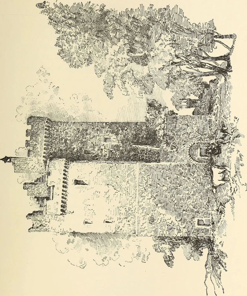 An illustration from Ancient castles and mansions of Stirling nobility / described and illustrated by J.S. Fleming, 1902, leaf 246