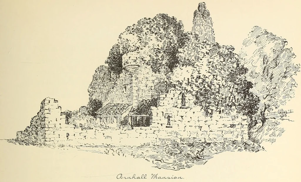 An illustration from Ancient castles and mansions of Stirling nobility / described and illustrated by J.S. Fleming, 1902, leaf 274