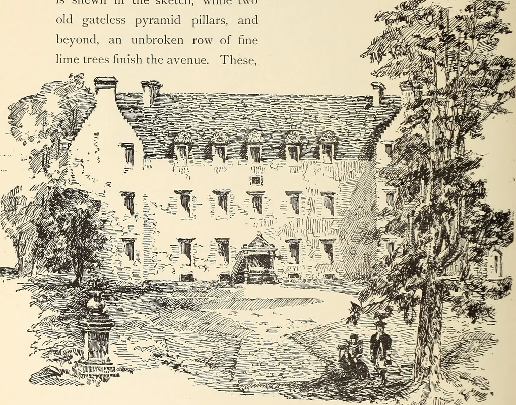 An illustration from Ancient castles and mansions of Stirling nobility / described and illustrated by J.S. Fleming, 1902, leaf 287