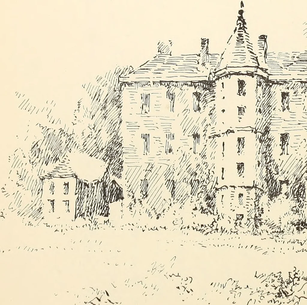 An illustration from Ancient castles and mansions of Stirling nobility / described and illustrated by J.S. Fleming, 1902, leaf 303