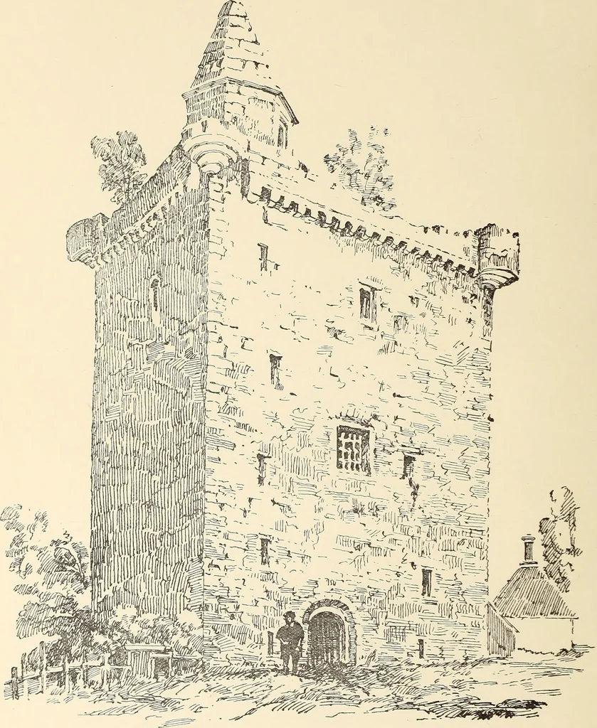 An illustration from Ancient castles and mansions of Stirling nobility / described and illustrated by J.S. Fleming, 1902, leaf 33