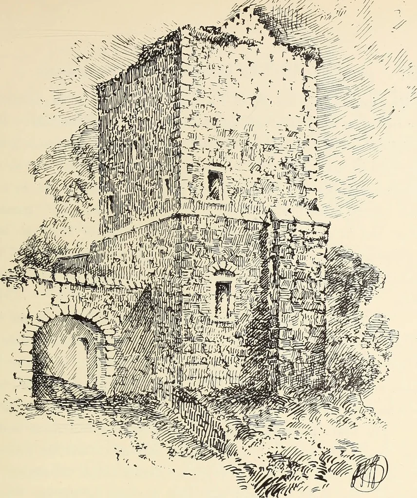 An illustration from Ancient castles and mansions of Stirling nobility / described and illustrated by J.S. Fleming, 1902, leaf 376