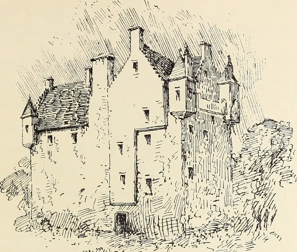 An illustration from Ancient castles and mansions of Stirling nobility / described and illustrated by J.S. Fleming, 1902, leaf 380