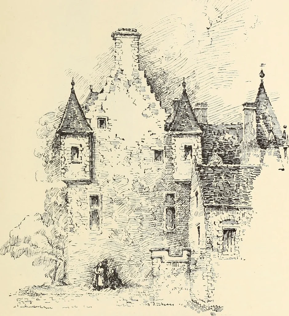An illustration from Ancient castles and mansions of Stirling nobility / described and illustrated by J.S. Fleming, 1902, leaf 386