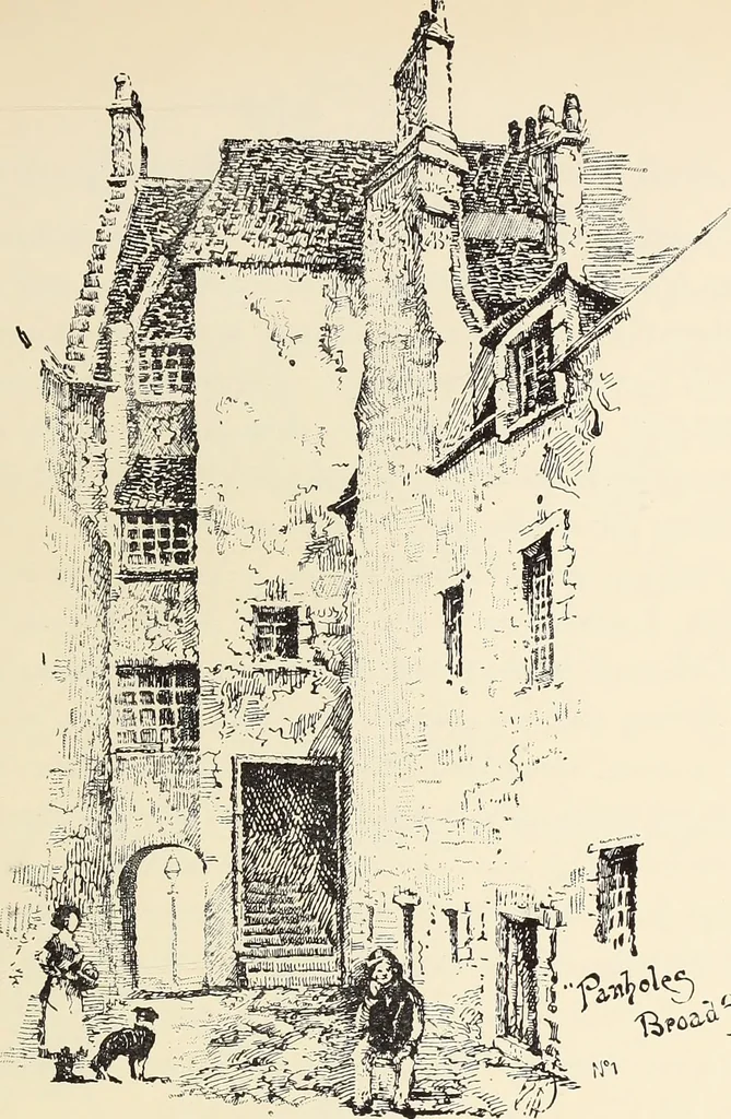 An illustration from Ancient castles and mansions of Stirling nobility / described and illustrated by J.S. Fleming, 1902, leaf 388