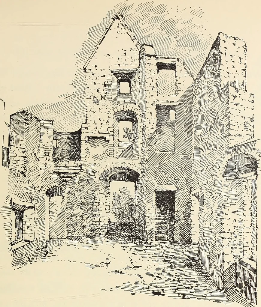 An illustration from Ancient castles and mansions of Stirling nobility / described and illustrated by J.S. Fleming, 1902, leaf 392