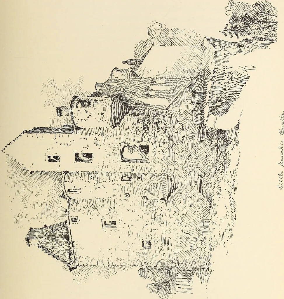 An illustration from Ancient castles and mansions of Stirling nobility / described and illustrated by J.S. Fleming, 1902, leaf 394
