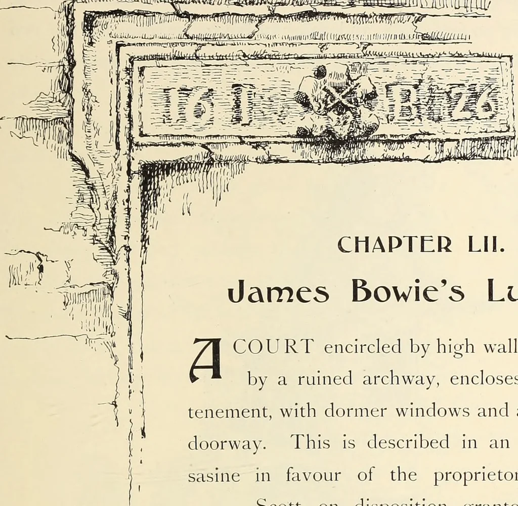 An illustration from Ancient castles and mansions of Stirling nobility / described and illustrated by J.S. Fleming, 1902, leaf 424