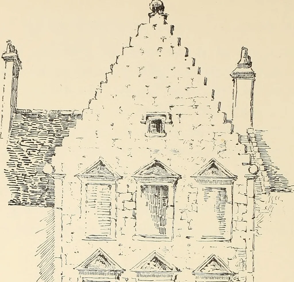 An illustration from Ancient castles and mansions of Stirling nobility / described and illustrated by J.S. Fleming, 1902, leaf 429