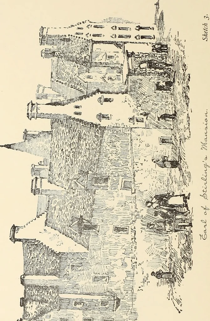 An illustration from Ancient castles and mansions of Stirling nobility / described and illustrated by J.S. Fleming, 1902, leaf 43