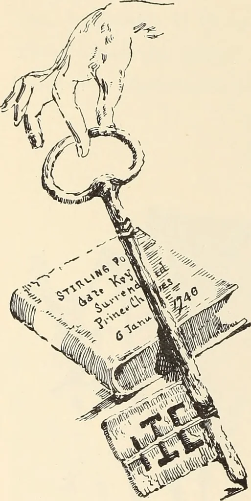 An illustration from Ancient castles and mansions of Stirling nobility / described and illustrated by J.S. Fleming, 1902, leaf 457