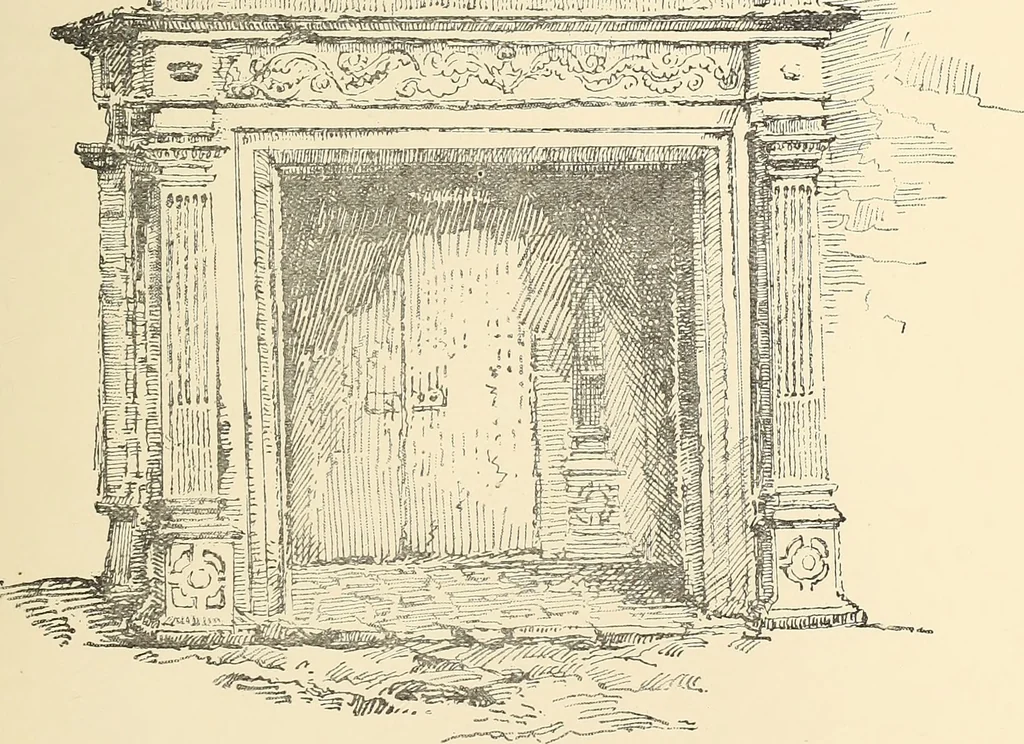 An illustration from Ancient castles and mansions of Stirling nobility / described and illustrated by J.S. Fleming, 1902, leaf 46