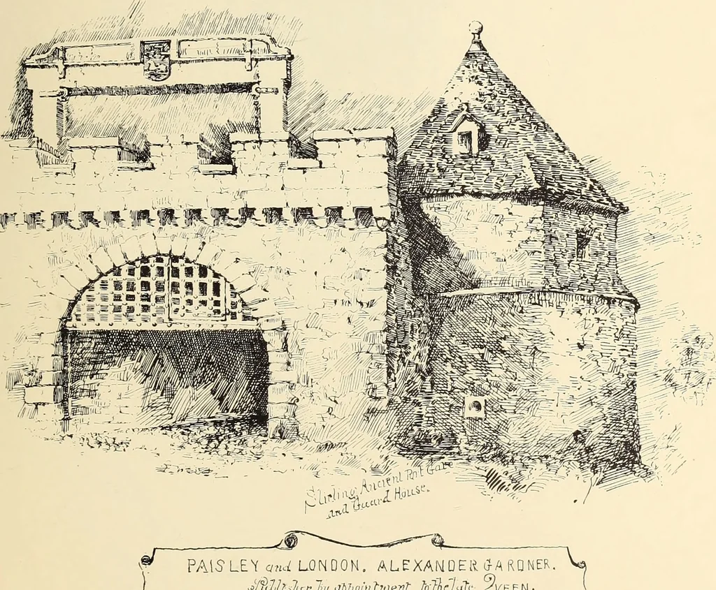 An illustration from Ancient castles and mansions of Stirling nobility / described and illustrated by J.S. Fleming, 1902, leaf 8