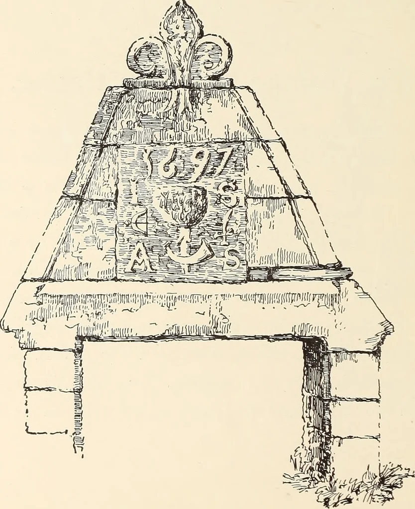 An illustration from Ancient castles and mansions of Stirling nobility / described and illustrated by J.S. Fleming, 1902, leaf 93