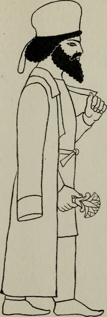 An illustration from Ancient Egyptian, Assyrian, and Persian costumes and decorations, 1920, leaf 104